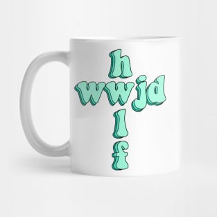 wwjd x hwlf Mug